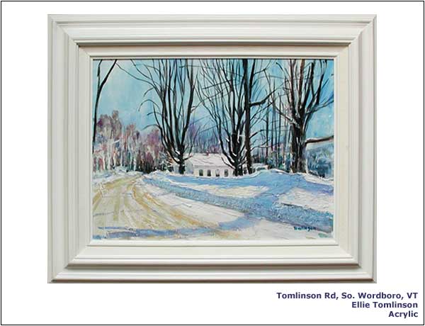 Tomlinson Rd, So. Wordboro, VT | Ellie Tomlinson | Acrylic.