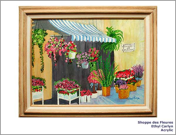 Shoppes des Fleures | Ethel Carlyn | Acrylic.