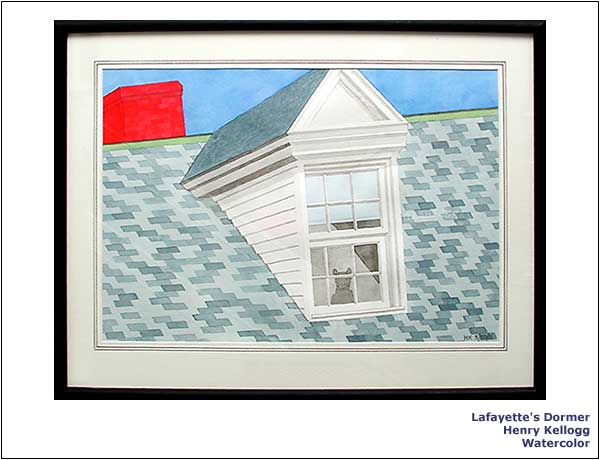 Lafayette's Dormer | Henry Kellogg | Watercolor.