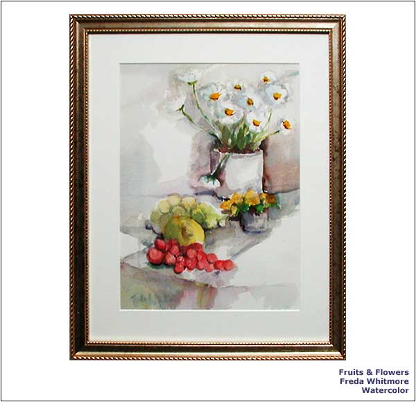 Fruits & Flowers | Freda Whitmore | Watercolor.