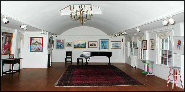 Ballroom Gallery at King Hooper Mansion, Marblehead Arts Association.