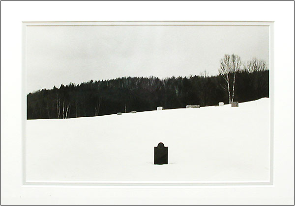 "Tombstones, Hanover NH" by Stephen Folghum Jr. Silver Gelatin.