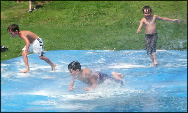 Water fun at Marblehead Festival of Arts 2001.