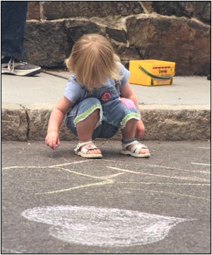 Chalk Walk at Street Festival.