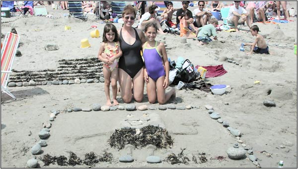 Sand sculpture photo.