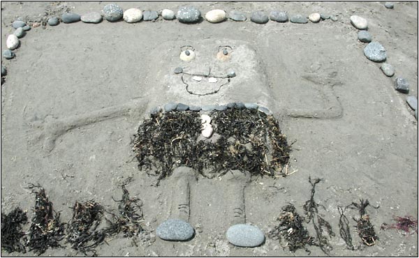 Sand sculpture photo.