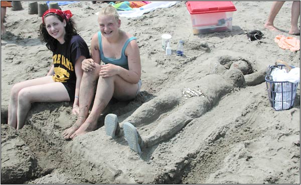 Sand sculpture photo.
