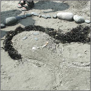 Sand sculpture photo.