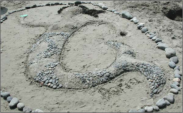 Sand sculpture photo.