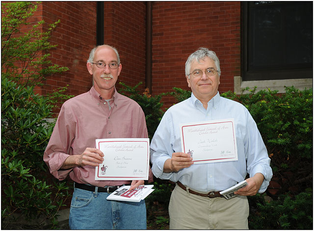 Sculpture Exhibit award winners.