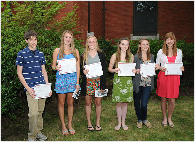 Student Art Exhibit award winners.