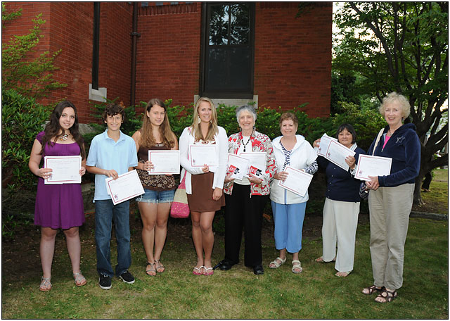 Writers' World award winners.
